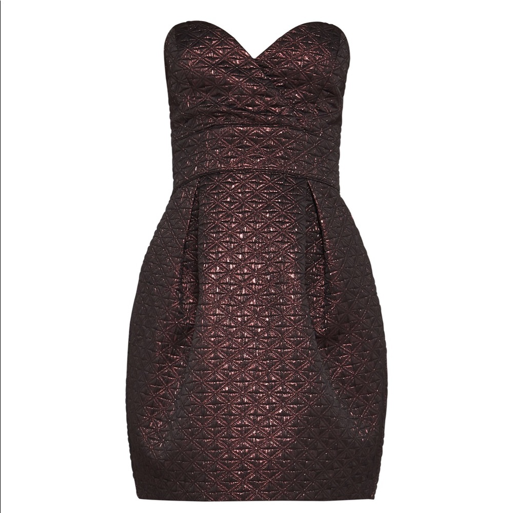 BCBGeneration Metallic Jacquard Dress Sz12